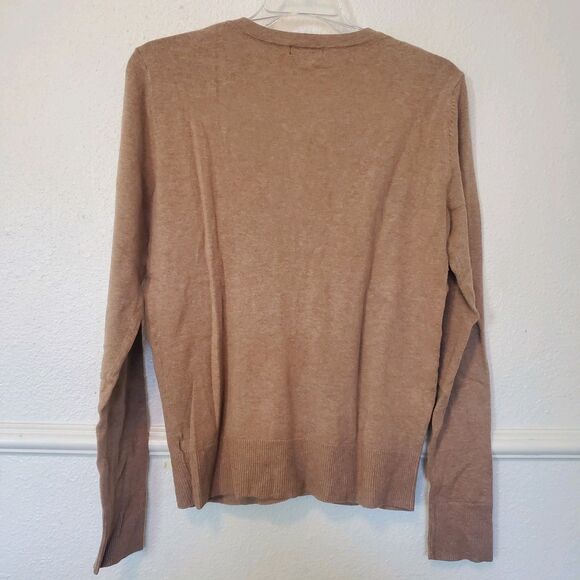 Merona Cardigan Size Medium Button Up Sweater Tan Color - Picture 11 of 12